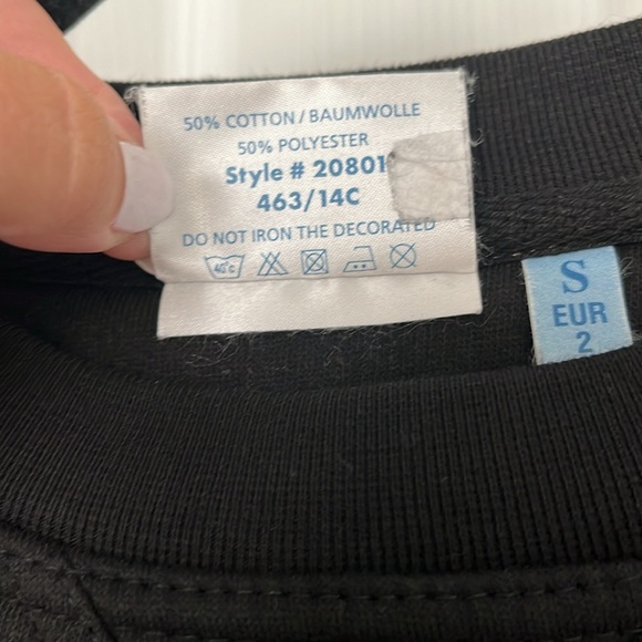 London England Black Crew Neck Sweatshirt, Size Small, Like New Condition - Picture 6 of 6